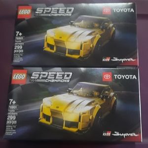 2 LEGO 76901 Speed Champions GR Toyota Supra sets